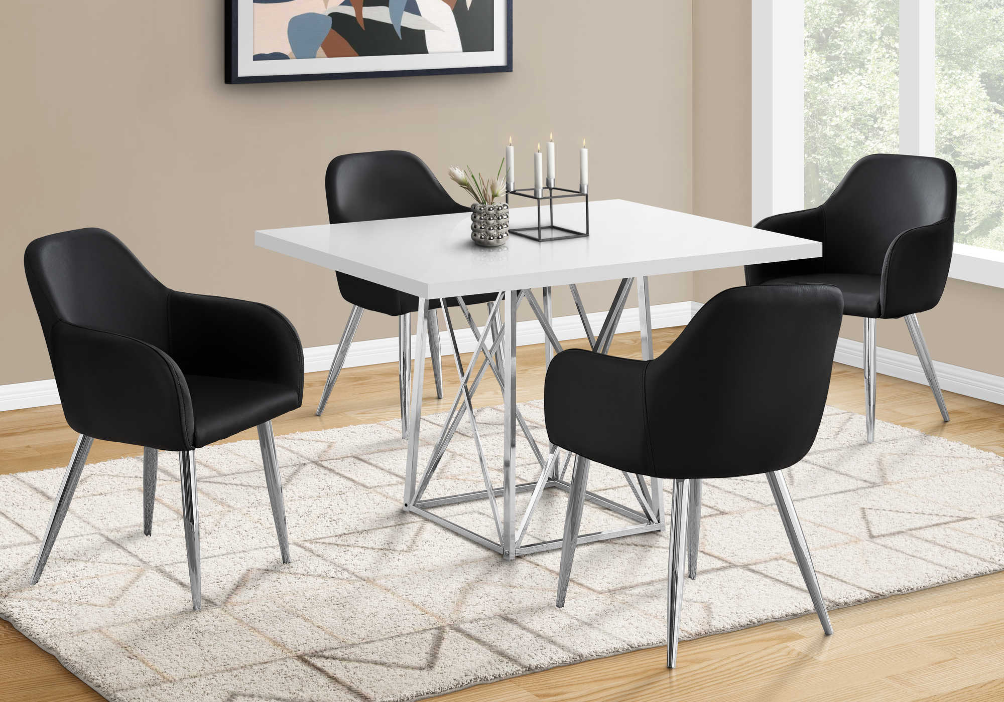 Monarch white 2024 dining table