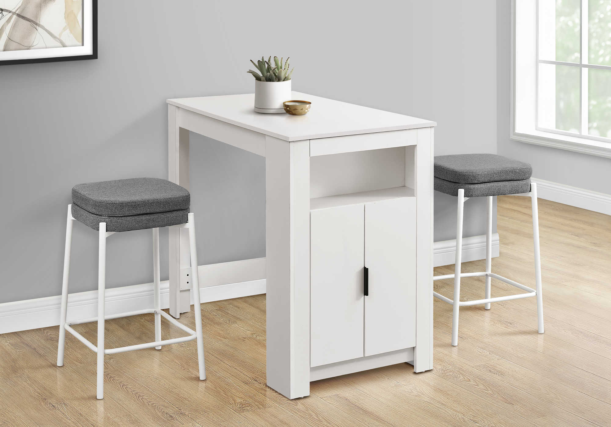 DINING TABLE - 24"X 48" / WHITE COUNTER HEIGHT