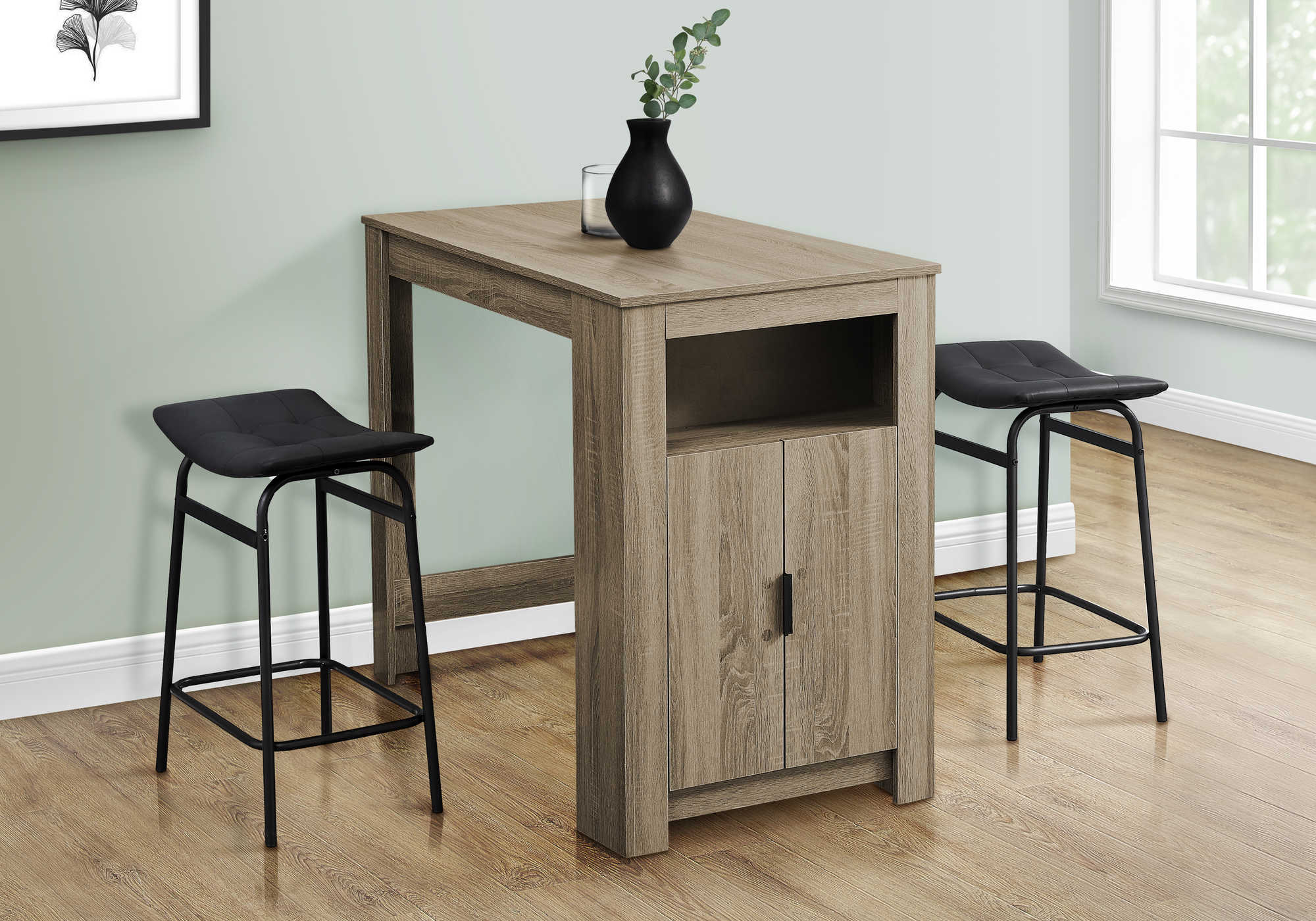 DINING TABLE - 24"X 48" / DARK TAUPE COUNTER HEIGHT