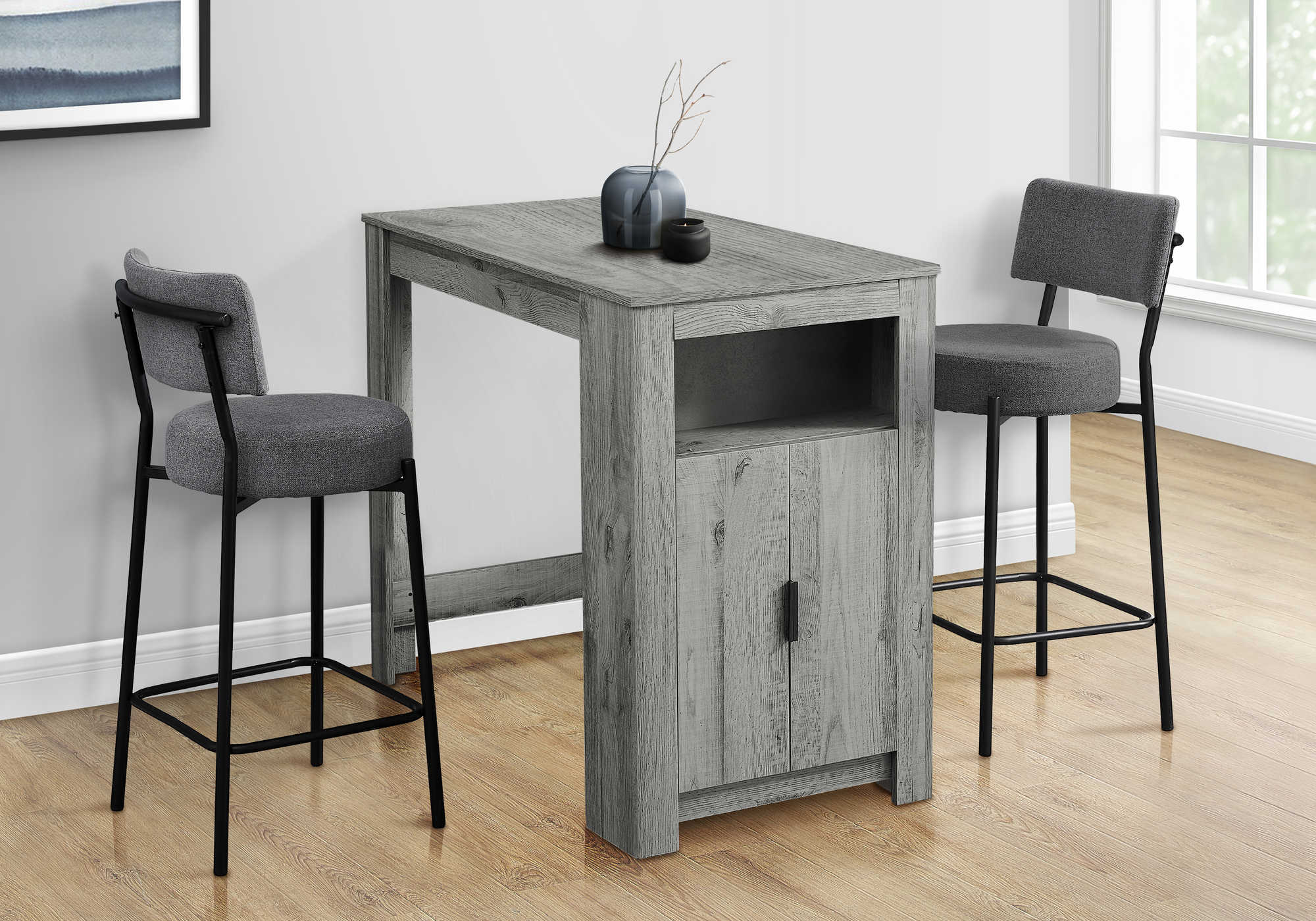 DINING TABLE - 24"X 48" / GREY COUNTER HEIGHT