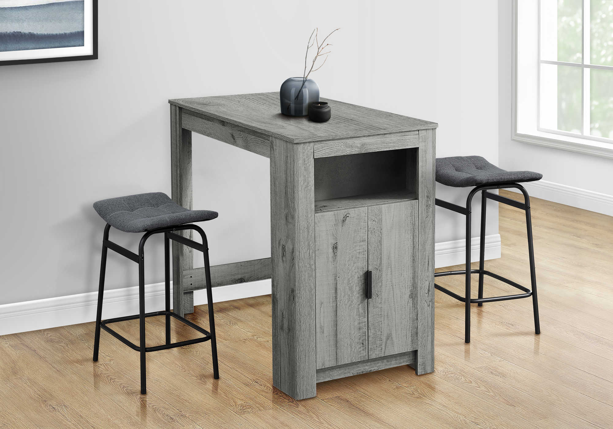 DINING TABLE - 24"X 48" / GREY COUNTER HEIGHT