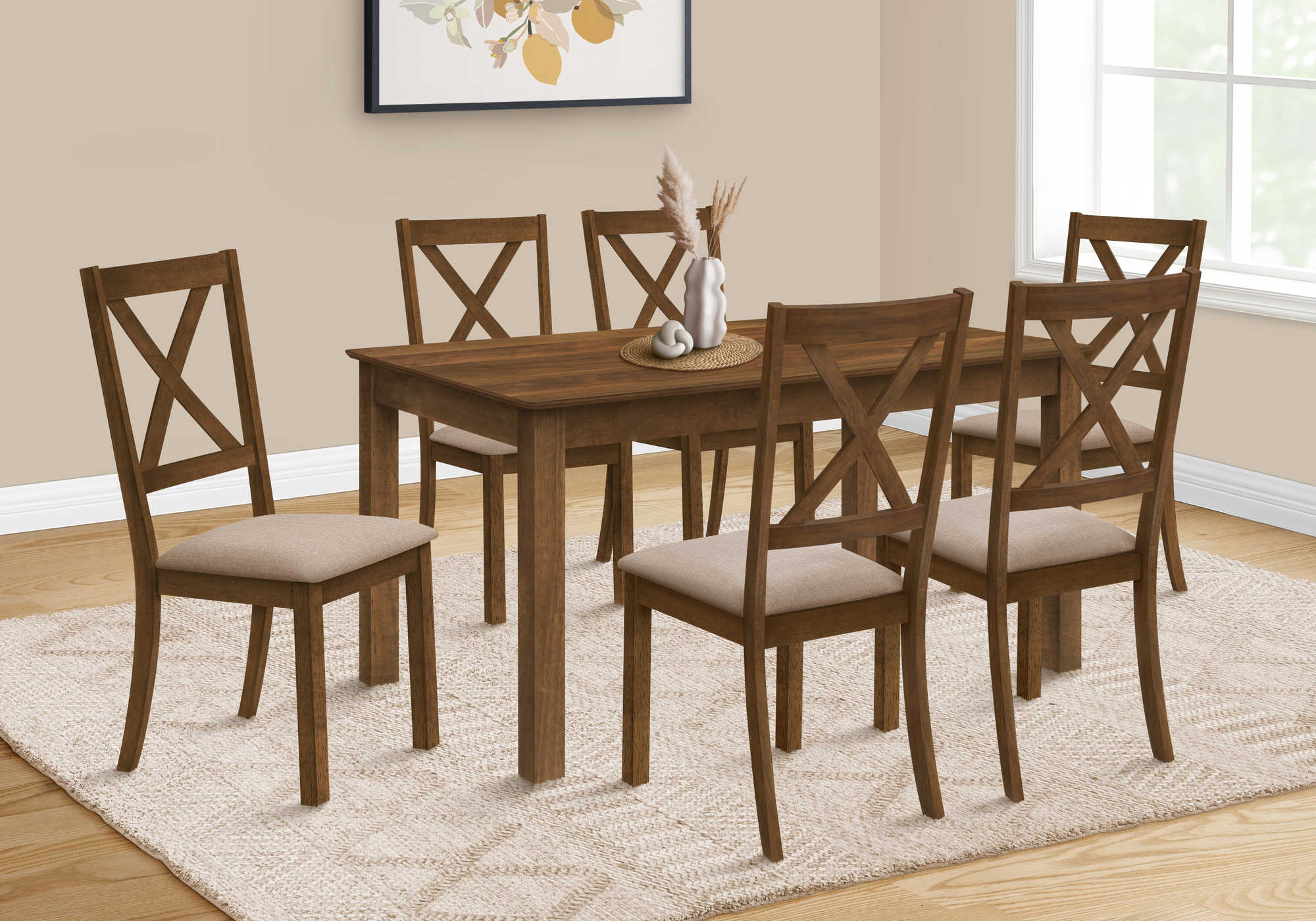  Monarch Specialties 1301, 48 Rectangular, Small, Kitchen,  Room, Veneer, Wood Legs, Brown, Transitional Dining Table-30X 48  Espresso, 47.25 L x 29.5 W x 30 H - Tables