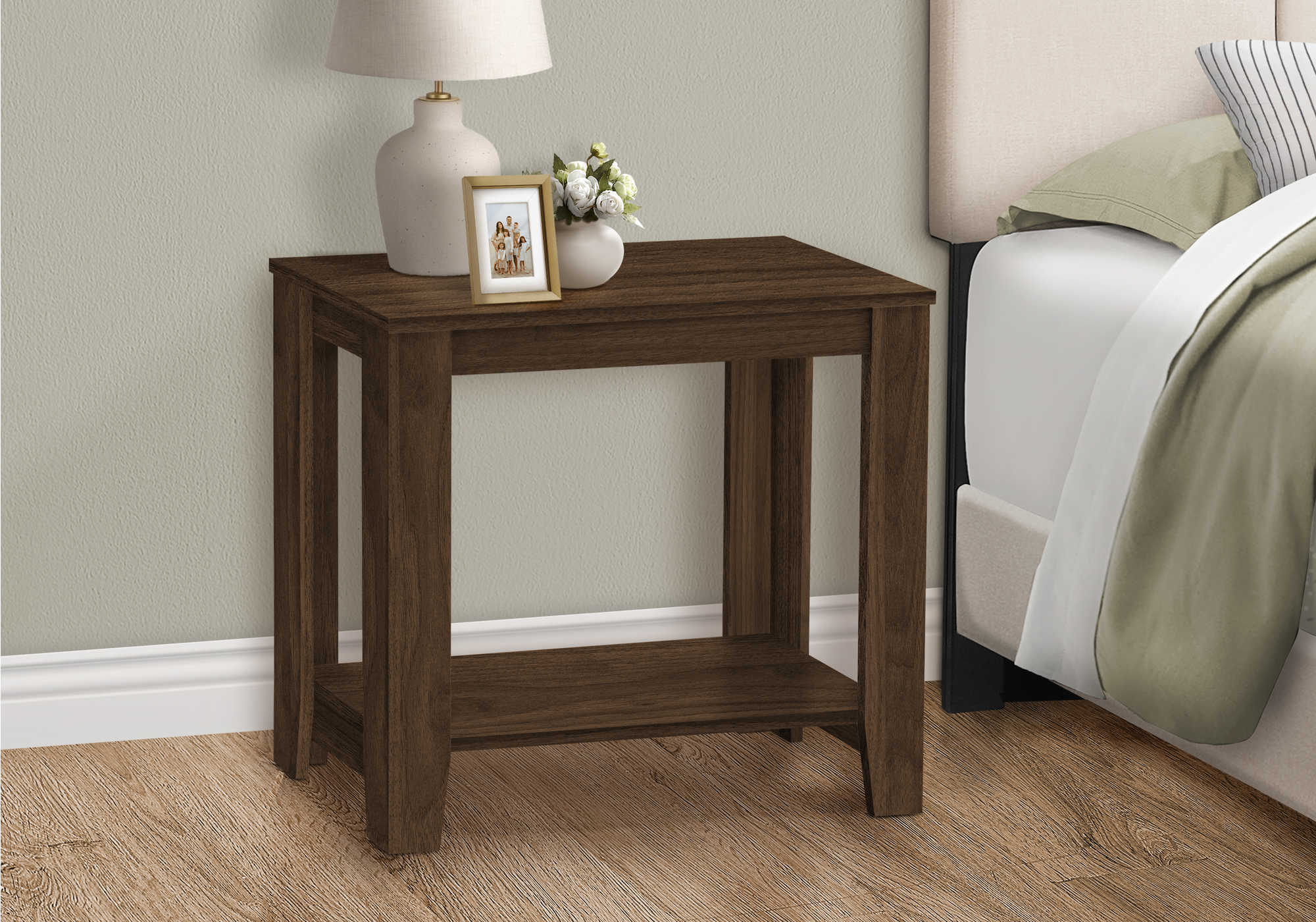 NIGHTSTAND - 22"H / DARK WALNUT  