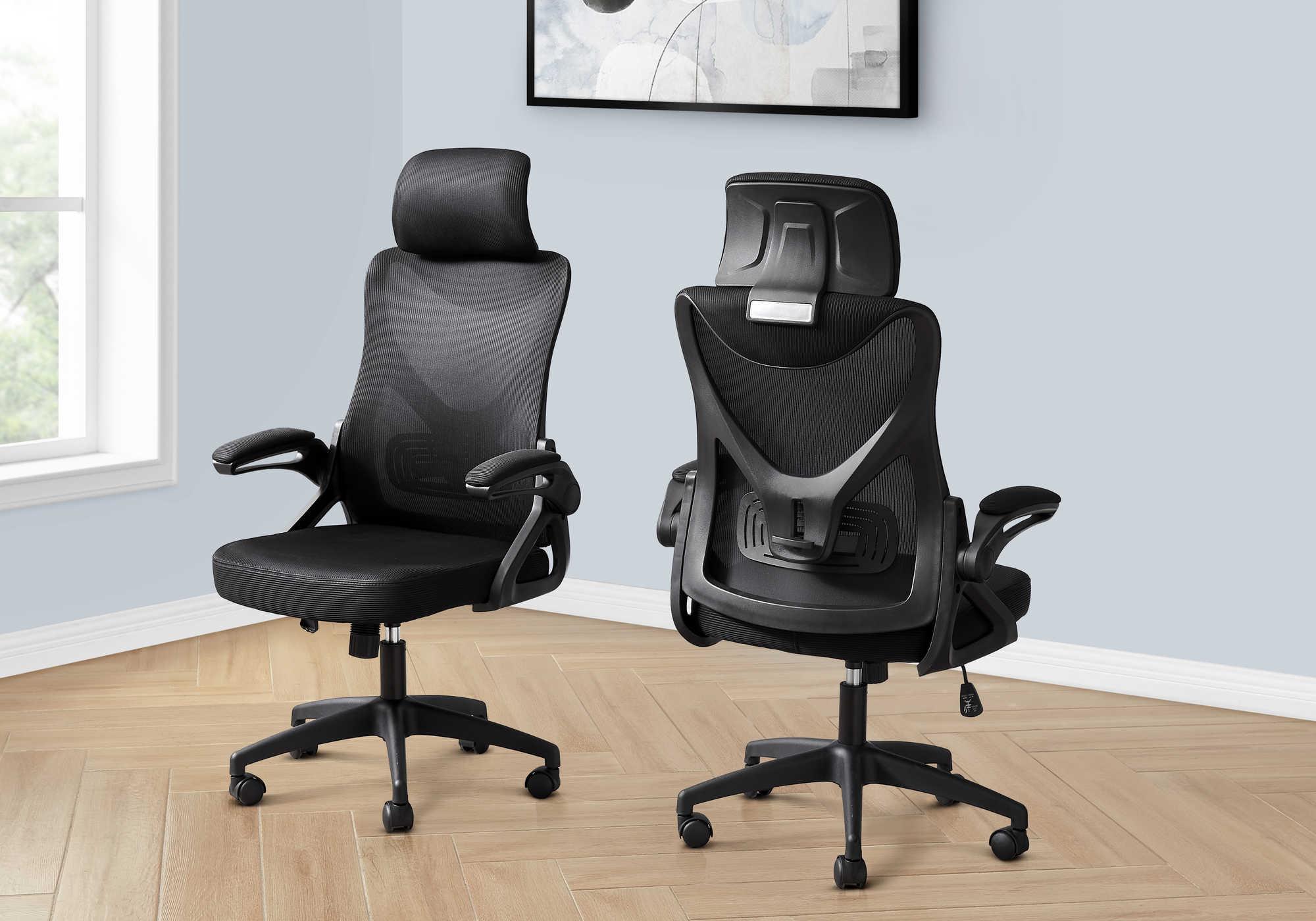 OFFICE CHAIR - BLACK / BLACK MESH / MULTI POSITION