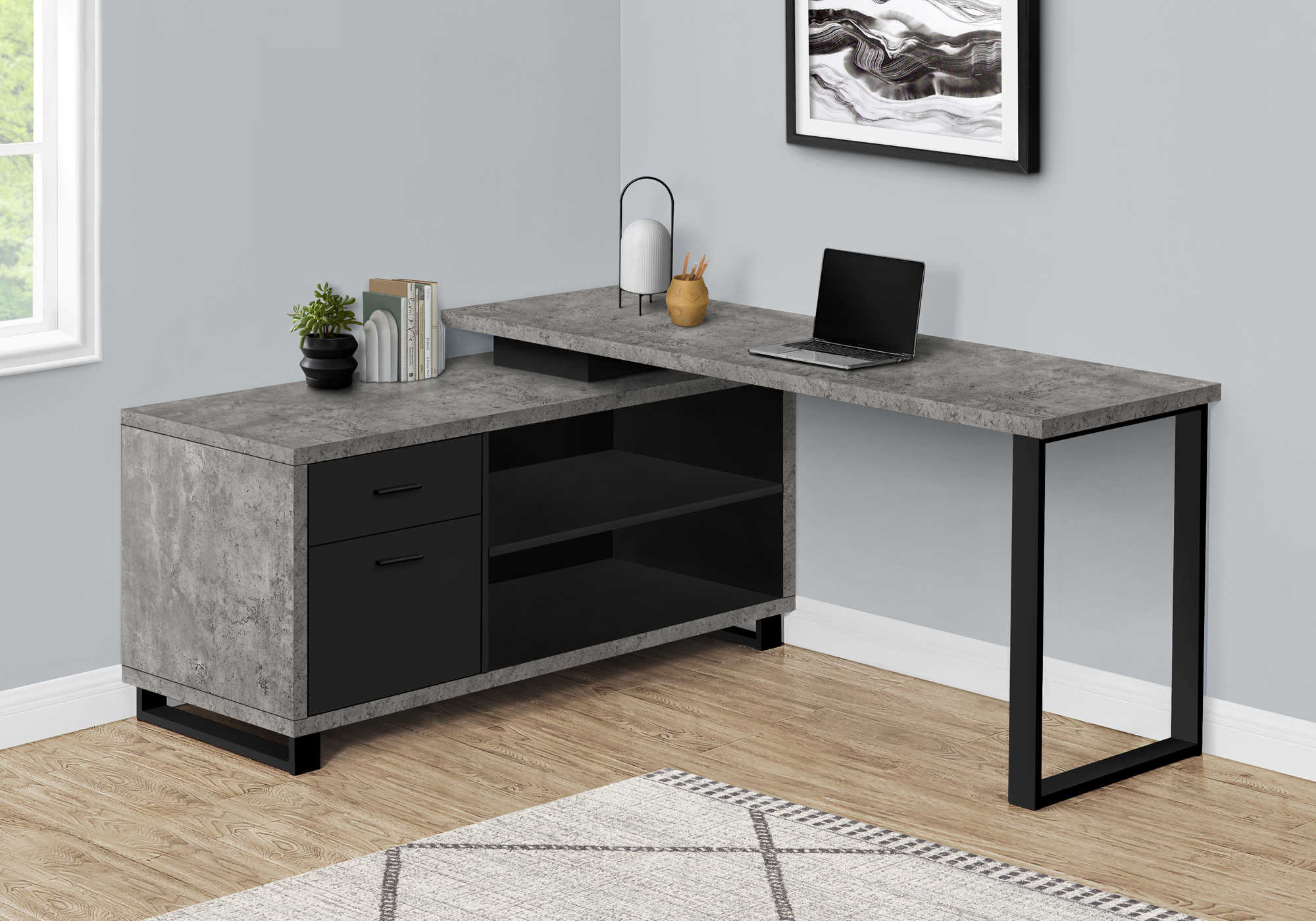 Monarch specialties computer desk deals with drawers