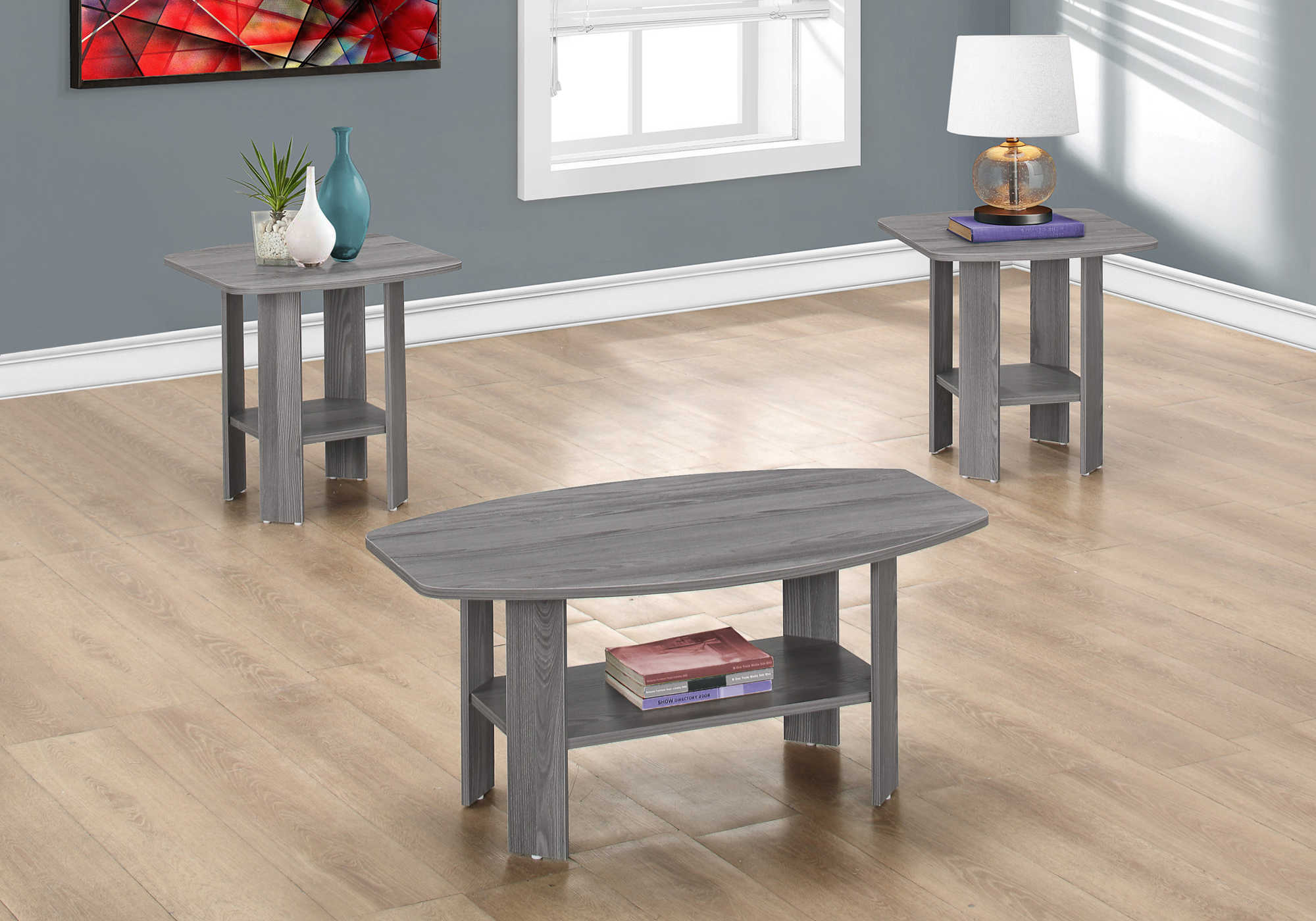 monarch specialties 3 piece table set