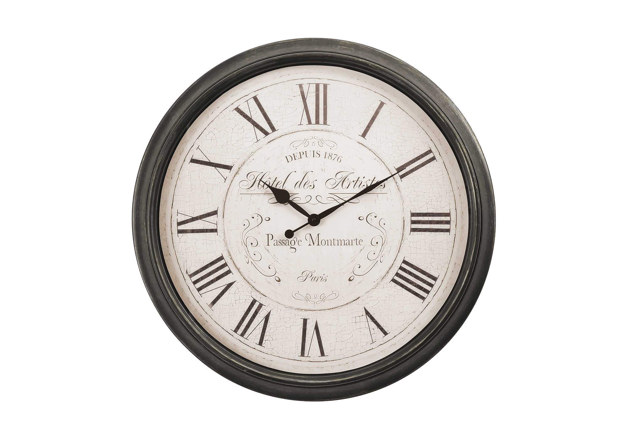 CLOCKS - 30"DIA / WALL CLOCK / BROWN